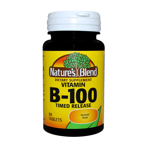 Nature's Blend® B-100 Complex – Timed Release – 50 Tablets