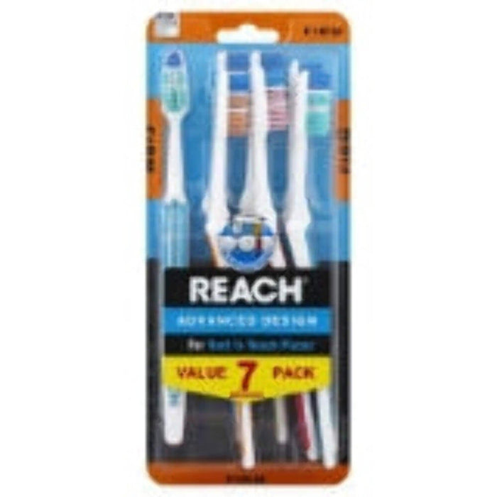 Reach Advanced Design Toothbrush, Angled Neck, Multi-Level Bristles