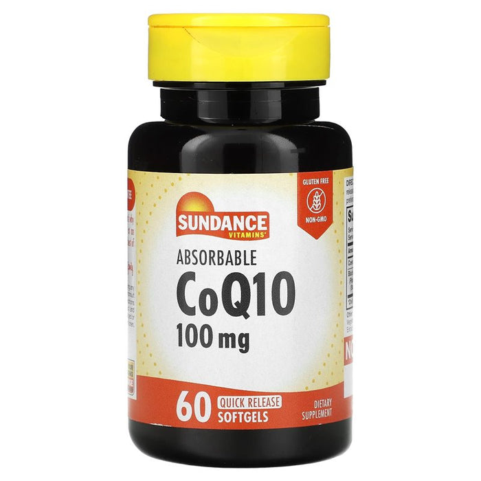 Sundance Vitamins® CoQ10 100 mg Plus – Cardiovascular & Energy Support (60 Softgels)