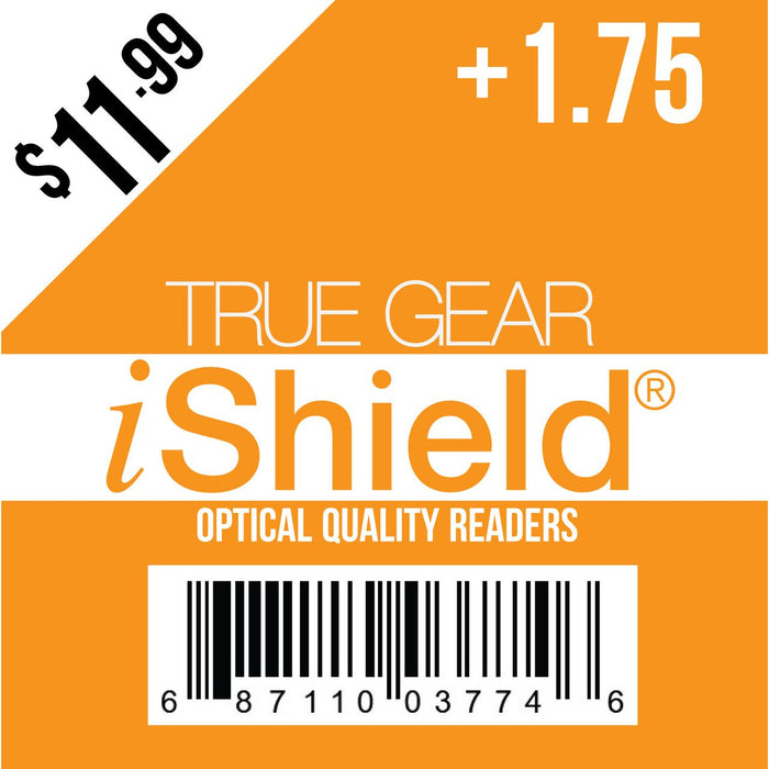 True Gear™ iShield Safety Reading Glasses – +1.75 Diopter (11.99 Series)