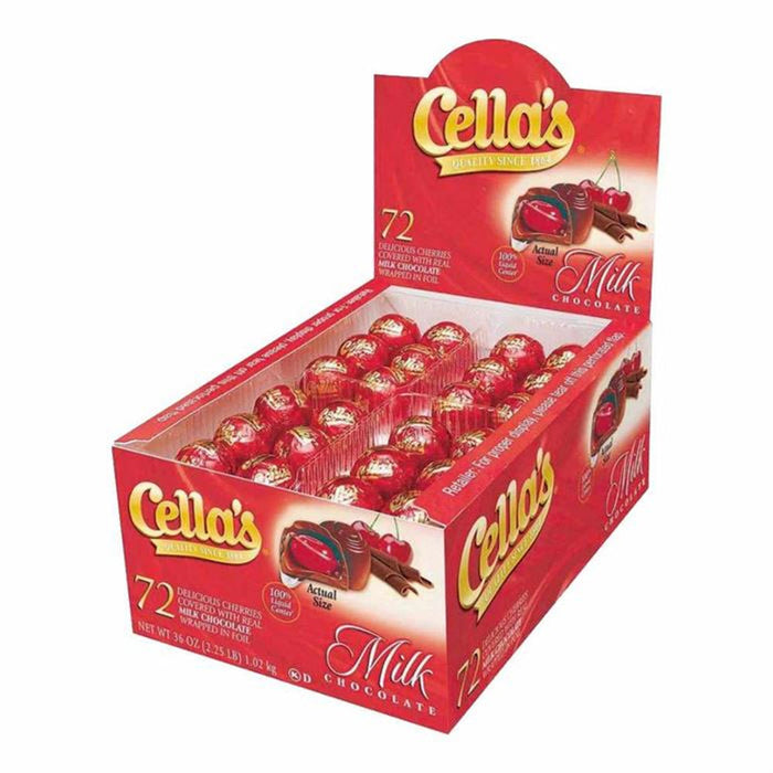 Cella's® Milk Chocolate Covered Cherries – 72 ct Box