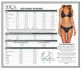 Becca by Rebecca Virtue Anna Scoop Neck Bralette Bikini Top, Size Small