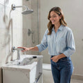 Oatey Designline 28 in. Linear Shower Drain Wave Grate in Stainless Steel, Silve