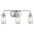Kichler Braelyn 3 Light 24-Inches Seeded Glass Vanity Light