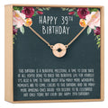 39th Birthday Necklace, Multiple Styles