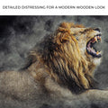 Lion Yawn Painting Canvas Wall Art