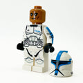 Custom Lieutenant Clone Trooper (Dark Azure, Phase 1) Minifig made using LEGO parts
