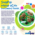 Water Nylon eCoin Durable Enrichment Snacking Coin for Dogs | USA-Made Lick Mat Alternative