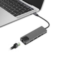 SaharaCase 5-in-1 USB-C Hub with Ethernet – Multiport Adapter with 4K HDMI, 100W PD Charging, and RJ45 – For MacBook & PC