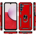 Military Kickstand Series with Belt Clip Case for Samsung Galaxy A14 5G - Red