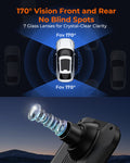 M4 3CH Mirror Dash Cam, 1080P/60fps, 12" IPS Touchscreen