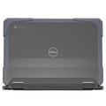 DualShock Laptop Case for Dell 3120/3110/3100 Clamshell & 2-in-1 Chromebook - Gray/Clear