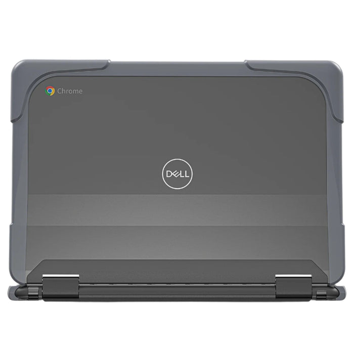 DualShock Laptop Case for Dell 3120/3110/3100 Clamshell & 2-in-1 Chromebook - Gray/Clear
