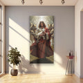 Jesus Protects The Lamb From Wolves Faith Wall Art VI