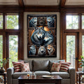 3D Wolf Collage Wall Art III