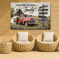 Personalized Family Farmhouse Old Truck Wall Art