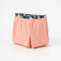 Ideology Big Girls Floral-Trim Swim Boyshorts, L(14)/Orange