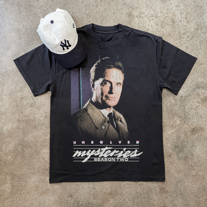 89 Unsolved Mysteries Season 2 Promo Black T-Shirt