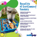 Waiting Dogs eTray - Shallow Slow Feeder Bowl for Enrichment | USA Made