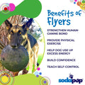 Magnum Bottle Top Flyer Rubber Frisbee for Heavy Chewers | Large | USA Made