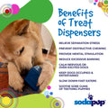Love Cube eDispenser - Durable Rubber Chew Toy & Treat Dispenser | USA Made