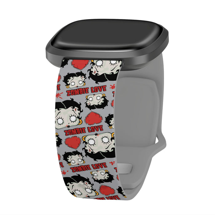 Betty Boop Zombie Love HD Fitbit Versa 3 & Sense 1 Watch Band