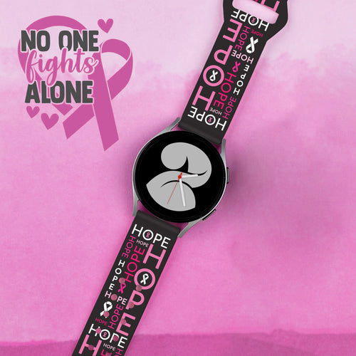 Breast Cancer Awareness HD  Watchband for Samsung, Garmin, Fossil, and More