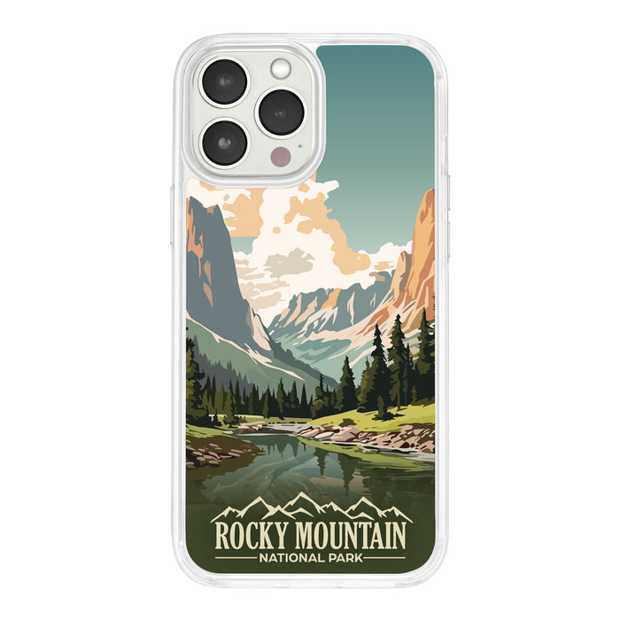National Parks Rocky Mountain HD Apple iPhone 15 Series Mag-Safe Phone Case