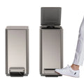 Kohler 2-Pack 6L Stainless Steel Step Trash Bin Stainless Steel
