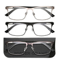 Design Optics by Foster Grant Metal Square Reading Glasses, 3-pack