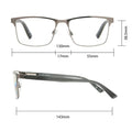 Design Optics by Foster Grant Metal Square Reading Glasses, 3-pack