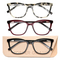 Design Optics by Foster Grant #811 Fashion Cateye Reading Glasses, 3-pack