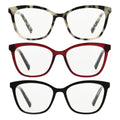 Design Optics by Foster Grant #811 Fashion Cateye Reading Glasses, 3-pack