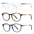 Design Optics by Foster Grant Classic Plastic Round Reading Glasses, 3-pack