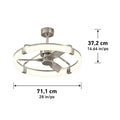 Artika Sunnyvale 28” Fandelier with Remote  Brushed Nickel