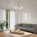 Artika Sunnyvale 28” Fandelier with Remote  Brushed Nickel