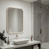 Artika Royce 32” x 24” LED Wall Mirror with Defogger  Brushed Nickel