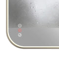 Artika Royce 32” x 24” LED Wall Mirror with Defogger  Brushed Nickel
