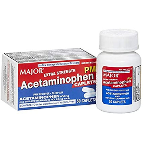 Major Acetaminophen PM 500mg  50ct