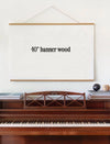 40" Magnetic Banner Wood