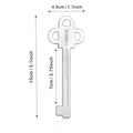 UDQYQ Stainless Steel Tube Squeezer Key 3 Pieces Silver Metal Dispenser