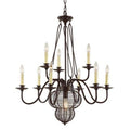 Trans Globe Lighting - French Basket -Ten Light 2-Tier Chandelier