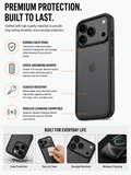 iPhone 17 Pro Case Shockproof Slim Protective Cover Black