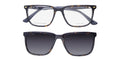 Police Vplf01 Groove 1 Clip-On Eyeglasses