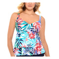 Swim Solutions Womens Tiered Tankini Swim Top