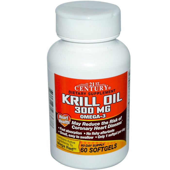 21st Century® Krill Oil – 350mg – 60 Softgels