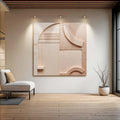 Minimalist Peach Clay Wall Art