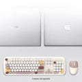 Wireless Keyboard & Mouse Combo - Silent Click, Colorful 104 Keys