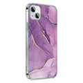 iPhone 13/14 Purple Marble Case - Stylish Protection | Inspire Series