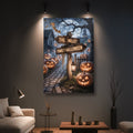 Personalized Family Name Street Sign Halloween Wall Art